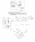 Alternator Controls Electric Starter Governor Spring Ignition Diagram and Parts List for 31B775-0122-E1  Briggs and Stratton Engine